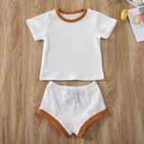 Baby Summer Clothing Infant Baby Girl Boy Clothes Short Sleeve Tops