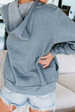 Fashion Sky Blue Zip-up Hoodie Jacket