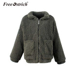 Winter Lambswool Thick Jacket Winter Women