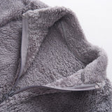 winter jackets Cute Zip Solid Warm Thick Fleece Coat Kid Clothes