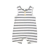 Baby Boy Girl Striped Clothes Sleeveless Jumpsuit