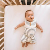 Baby Boy Girl Striped Clothes Sleeveless Jumpsuit