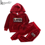 2020 Autumn Kids Clothing Sets Sport Suit Cotton Letter Clothes