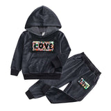 2020 Autumn Kids Clothing Sets Sport Suit Cotton Letter Clothes