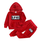 2020 Autumn Kids Clothing Sets Sport Suit Cotton Letter Clothes
