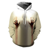 3D Print Wound Horror Blood Hoodies Sweatshirts Hoodie