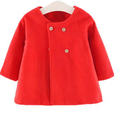 Baby Girl Boys Spring Winter Wool Blends Jacket Coat Clothes Infant