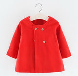 Baby Girl Boys Spring Winter Wool Blends Jacket Coat Clothes Infant