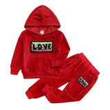 2020 Autumn Kids Clothing Sets Sport Suit Cotton Letter Clothes