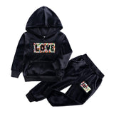 2020 Autumn Kids Clothing Sets Sport Suit Cotton Letter Clothes
