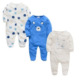 3 pcs/lot Baby Long SleeveSoft Cotton Boys Clothes