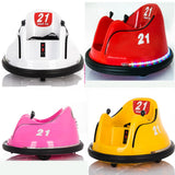 Ride On Bumper Car Toy For Toddlers Aged 1.5& 6V Battery-Powered With Light
