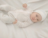 Nature's Hug: Organic Baby Unisex Romper/Jumpsuit-Unbleached and