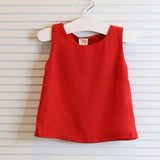 Lovely Little Girls Dress Vest Pleated Dress Two