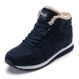 Men Shoes Winter Warm Fur Men Casual Shoes Lace Up
