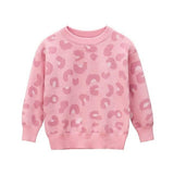 Girls christmas Sweaters Winter Kids Cherry Knitted