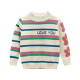 Girls christmas Sweaters Winter Kids Cherry Knitted