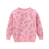 Girls christmas Sweaters Winter Kids Cherry Knitted