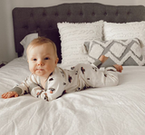 Mushroom Forest: Organic Baby Unisex Romper/Jumpsuit- Mushroom Print
