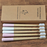 5 Pack Eco Friendly Bamboo Toothbrush