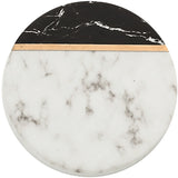 Black and Marble Ceramic Coaster