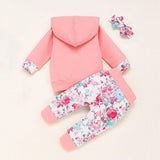 New Newborn Infant Baby Girls Autumn Winter Clothes Sets 3PCS Long Sle