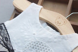 Newborn Baby Girls dress Button Bownknot Lace Net