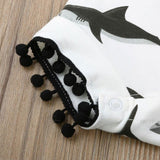 Newborn Infant Baby Boys Girls Shark Bodysuits