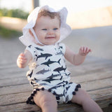 Newborn Infant Baby Boys Girls Shark Bodysuits