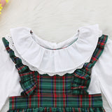Newborn Infant Baby Girl Clothing Cotton Long Sleeve Plaid Bodysuit