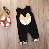 Newborn baby fox baby jumpsuit harem sleeveless