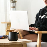 Short Coffee Mug with Wooden Handle