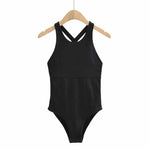 Women Sleeveless Solid Sexy Bodysuit