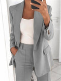 Womens Casual Work Office Open Front Blazer Jacket