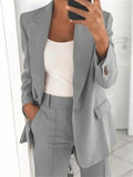 Womens Casual Work Office Open Front Blazer Jacket