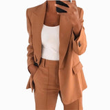 Womens Casual Work Office Open Front Blazer Jacket