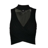 Women Slim Halter Cross Tank Top