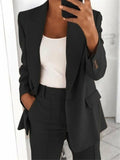 Womens Casual Work Office Open Front Blazer Jacket