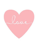 Pink Dream Big Little One Heart Nursery Wall Art