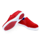 Red Suede Sneakers﻿