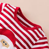 Christmas Red and White Stripe Onesie for Babies and Toddlers