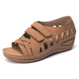 Summer Women Sandals Gladiator Ladies Hollow Out Wedges Buckle