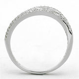 TS173 Rhodium 925 Sterling Silver Ring with AAA