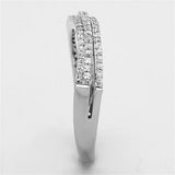 TS173 Rhodium 925 Sterling Silver Ring with AAA