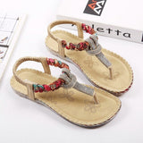 Summer Sandals Women T-strap Flip Flops Thong Sandals