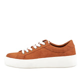 Women's Venice Micro Suede Lace Up Sneaker Camel