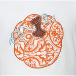 AnnLoren Girls Orange Pumpkin Autumn Floral Thanksgiving Tunic &