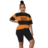 Home Clothes 2 Pieces Sets T Shirts Shorts O-neck