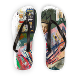 Basquiat Fan Adult Flip Flops - ENSEIGNE DENIS