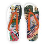 Basquiat Fan Adult Flip Flops - ENSEIGNE DENIS